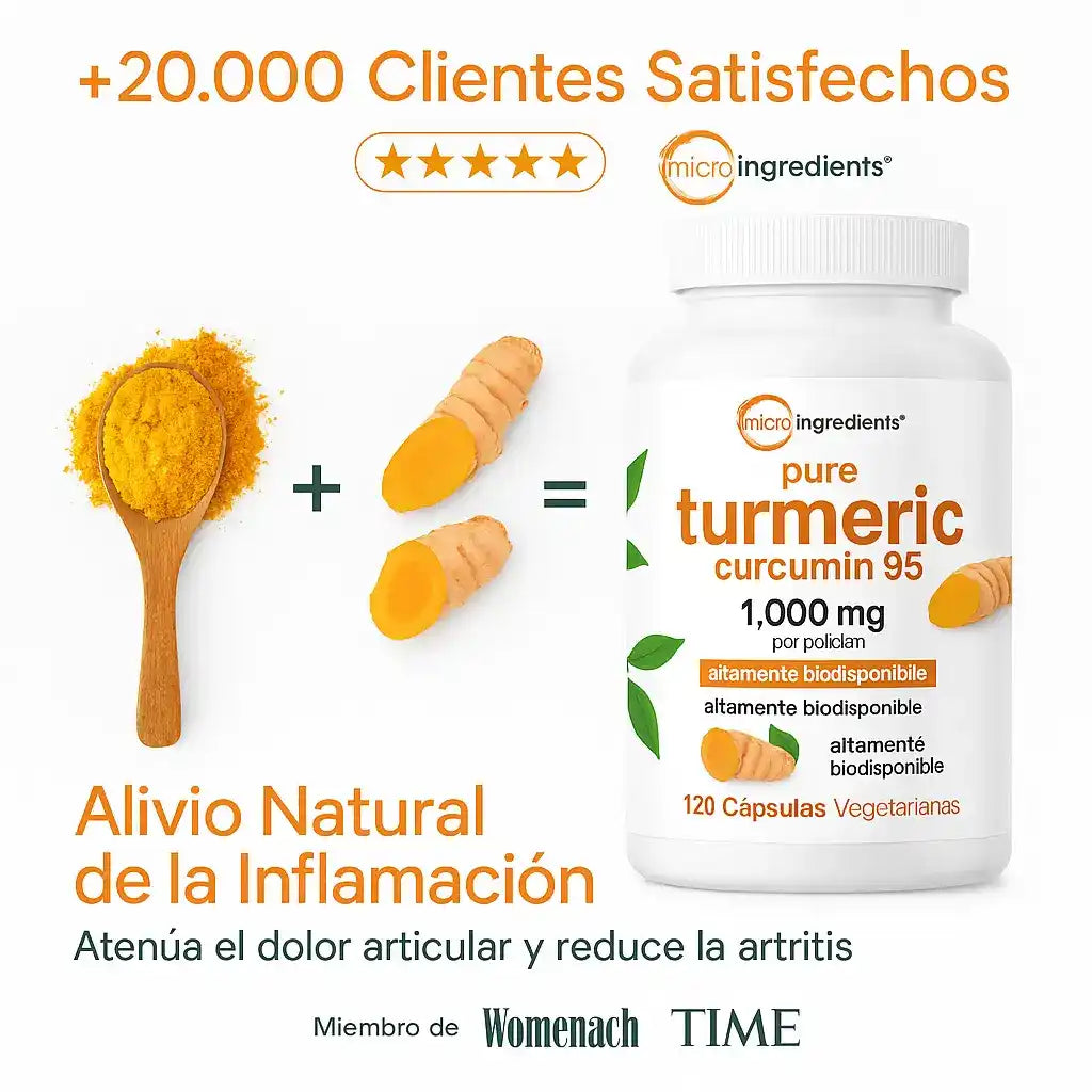 Turmeric Curcumin 🍃🟠 | El Anti Inflamatorio Natural Mas potente | Importado 🇺🇸