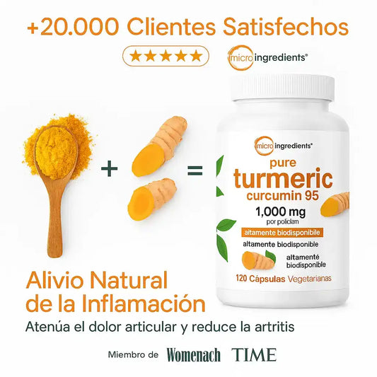 Turmeric Curcumin 🍃🟠 | El Anti Inflamatorio Natural Mas potente | Importado 🇺🇸