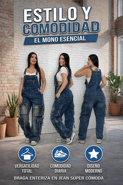 Braga Enteriza Jean Super Bonita y Comoda