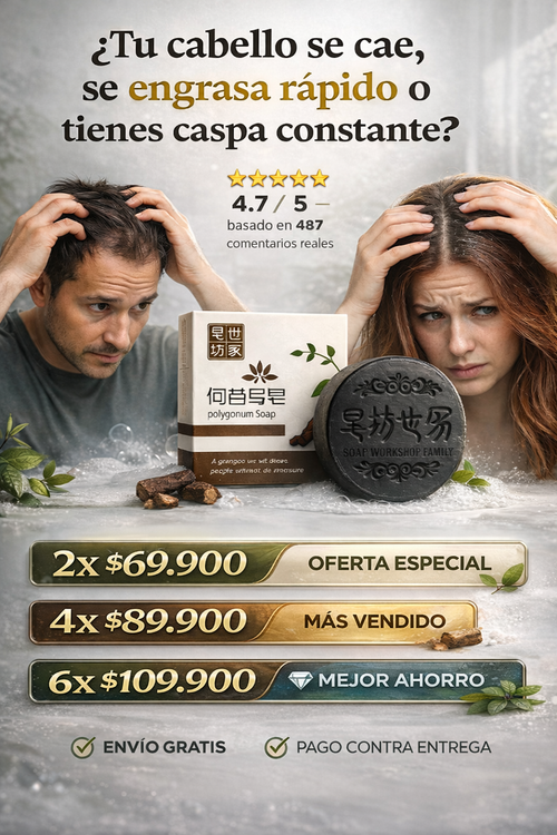 Shampoo En Barra | ❌ Elimina Grasa , Caida Capilar y Caspa 🇺🇸