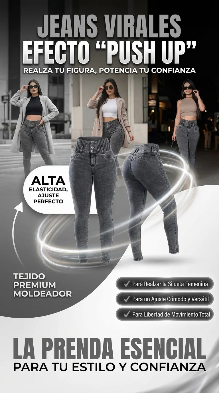 Jeans Gris Humo | Super Comodos y Bonitos 😊