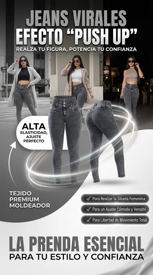 Jeans Gris Humo | Super Comodos y Bonitos 😊